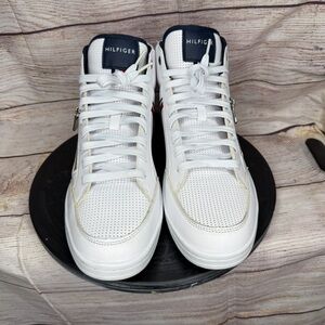 Tommy Hilfiger Men's White and Navy Sneakers